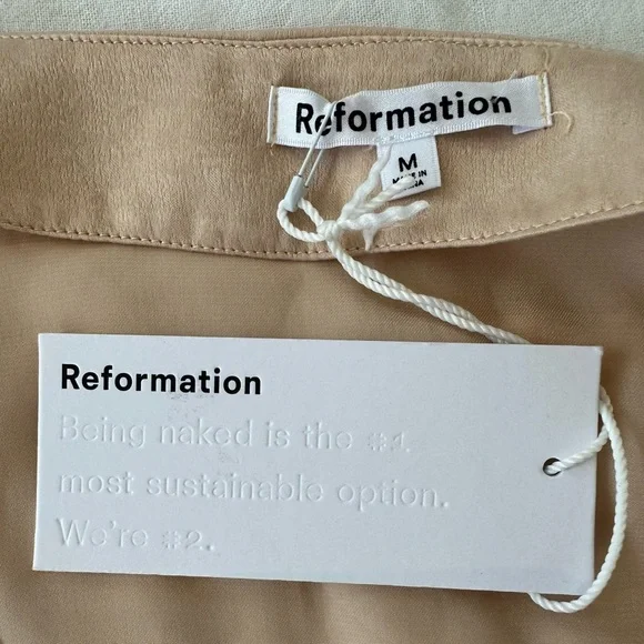 Reformation Ian Top in Champagne - Picture 10 of 12